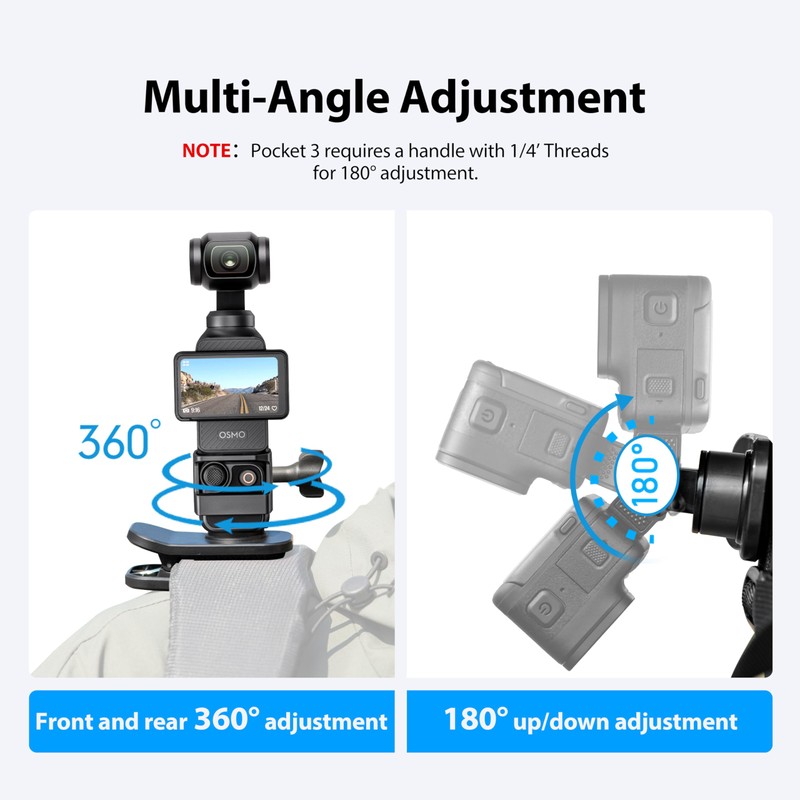STARTRC PHOTO 360° Adjustable Backpack Clip Mount for DJI Osmo