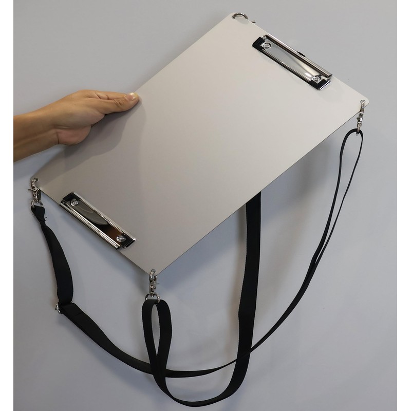 Aluminum Clipboard,A4 Size (9.5 "X12.4") Two Clips Clipboards with 63