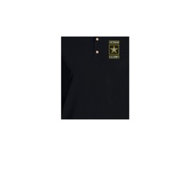 ALLNTRENDS Men's Polo T Shirt USA Retired Army Embroidered Military US Army (L, Black)