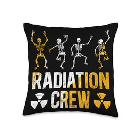 Radiation Therapy Week Radiation Therapist Team Crew Therapist Squad Radiation Therapy Throw Pillow, 16x16, Multicolor