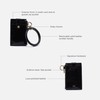 HOBO Ring Leather Credit Card Holder & Wristlet with Removable