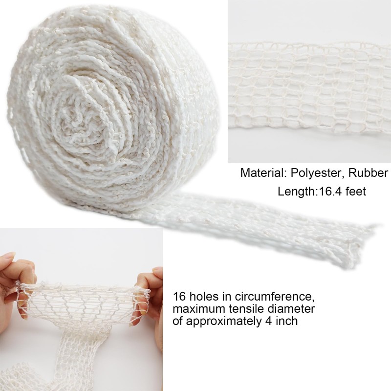 Towfed 16.4ft Meat Netting Roll, Size 16 Ham Sock Elastic