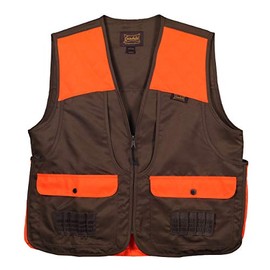 Gamehide Upland And Dove Lightweight Hunting Vest (Orange/Dark Brown, 2X-Large)