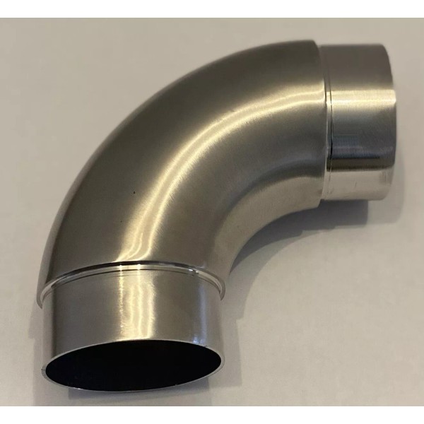 Inoxh 2" Elbow Fitting 90 Degree Rail Connector Stainless Steel