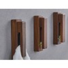 Wall Towel Rack Punch Wooden Towel Hook for Kitchen Bathroom