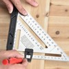 Woodworking Triangle Ruler 7in Dual Scale Square Angle Ruler Carpenter