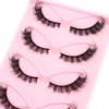 5 pairs Fluffy Wispy Cat Eye Lashes Wispy False Eyelashes