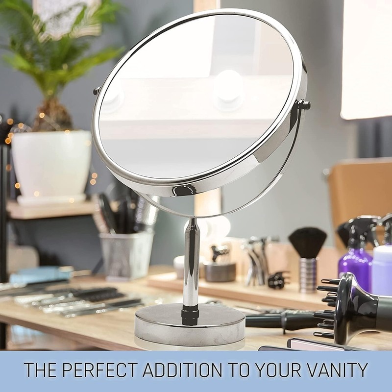 XXLarge Oversized 3X Weak Magnifying Mirror with Stand for Desk,