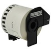 vhbw 1 x Label Roll with Holder 62 mm x