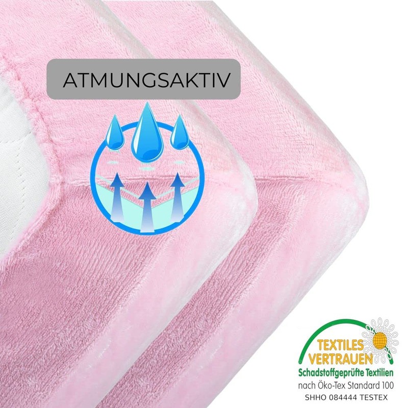 MALIKA® Jersey Cashmere Touch Plush Children's Fitted Sheet for Children's