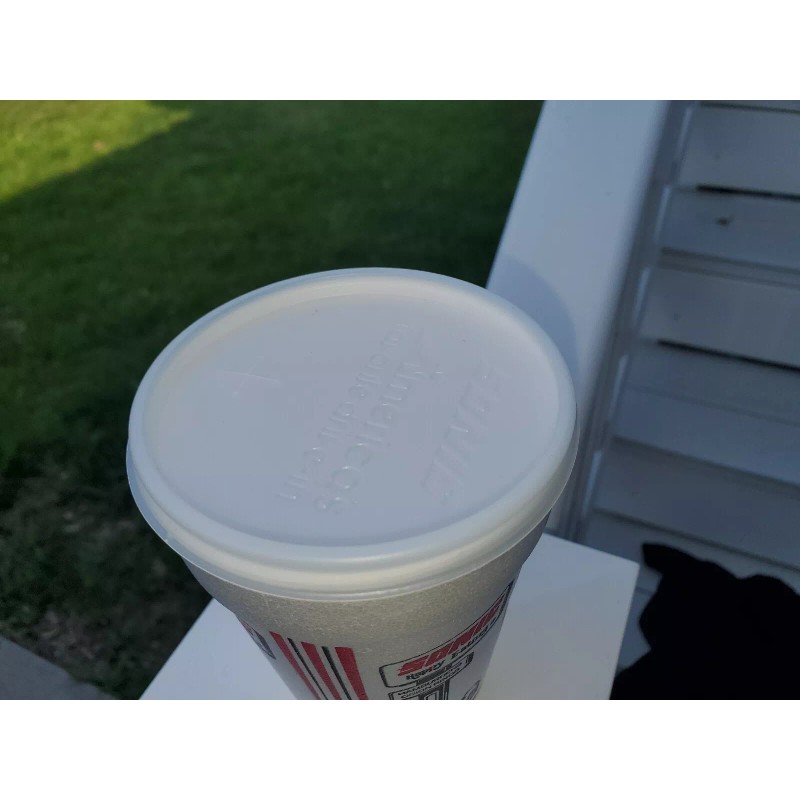 Vtg Styofoam 1980s 14 oz Cup Sonic Drive In Happy