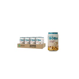 DaoHer Royal Assam Oat BOBA – Vegan Bubble Milk Tea Drink – Premium Ready-to-Drink Canned BOBA with Konjac Pearls – Shelf-Stable Assam Black Tea – 10.5 Fl Oz, Pack of 12 – No.1 BOBA Brand