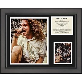 Framed Pearl Jam Band Discography 11"x14" Music Three Photo Collage