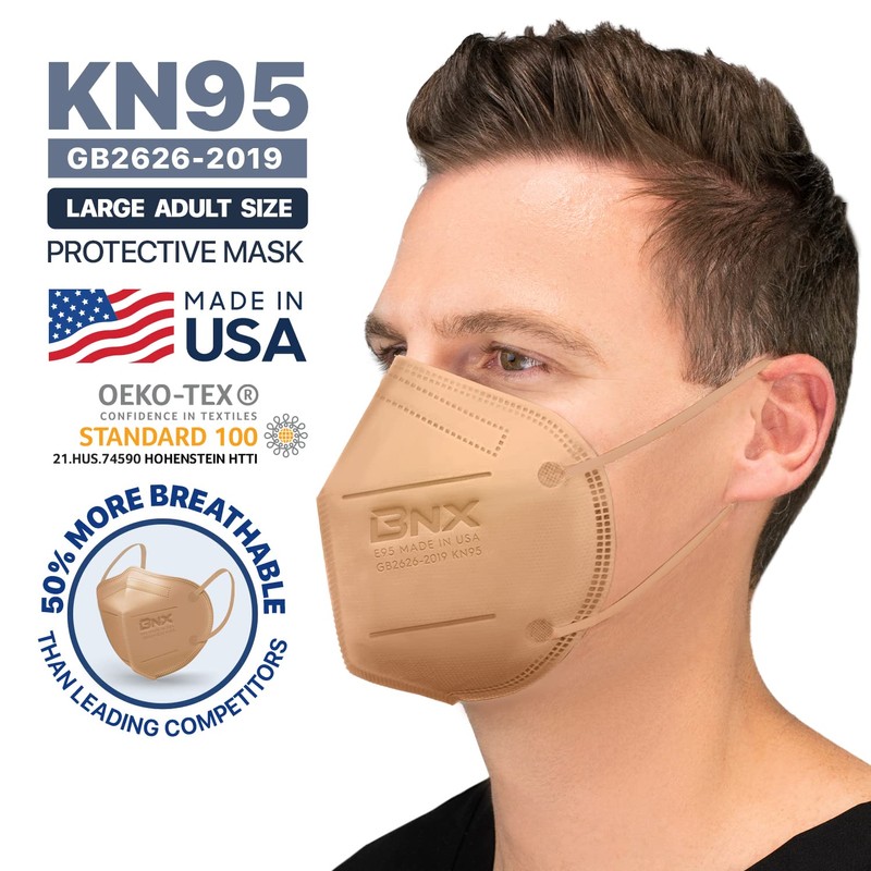 AccuMed BNX 20-Pack KN95 Face Mask, Disposable Particulate KN95 Mask