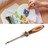 7pcs Wooden Embroidery Pen Punch Needle Set Adjustable Length DIY