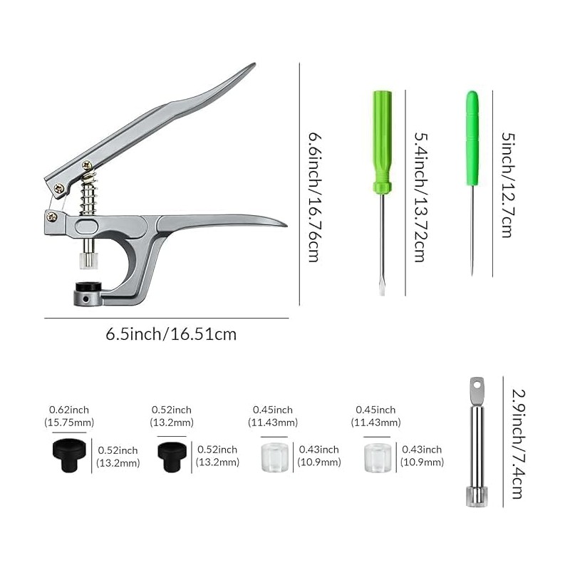 JUTOSU Handy Press Set, Hand Press, Plus Snap, Starter, Snap