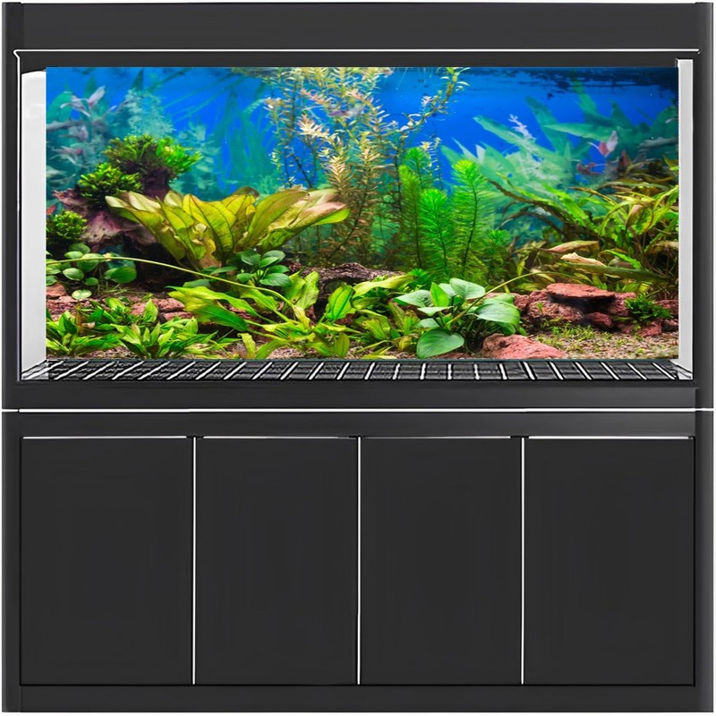MIRRORANG 120 x 50 cm Aquarium Background Water Plant River