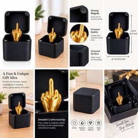 Christmas Interesting Prank Gift Middle Finger In Box Christmas Box Funny Creative Gifts Office Desk Decoration Home Decoration