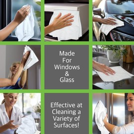Microfiber Magic Streak Free Cleaning Cloth 6 Pack Clean Any Surface With Just Water Eco Friendly Environmentally Safe Perfect for Window, Mirror, Kitchen, Counters, Appliances, Car, Cycle, TV Screen