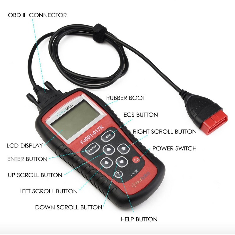 kiwitatá Car Scanner Tool EOBD OBD2 Automotive Diagnostic Engine Fault