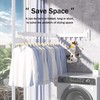 BOQORAD Wall Mounted Drying Rack,Clothes Drying Rack,Laundry Drying Rack,Collapsible Drying