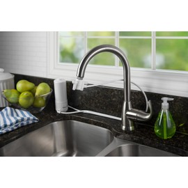 Home Master HM-MINI-Plus Countertop Faucet Filter, 750 Gallons Replaceable Filter, 1 Micron Absolute, NSF Certified Filter, Removes Lead, Chlorine, Chemicals, VOCs, TTHMs & More, Made in USA