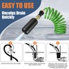 3 Pcs Drain Bladder Kit, Drain Cleaning Bladder Fits 1"