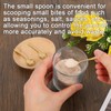 Penitue 8pcs Mini Stainless Steel Spoons, 7.3x1.7cm/2.9x0.67in Tiny Cute Small