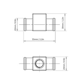 Temperature Switch Radiator Fan, Thermostat Water Temperature Switch Cooler Coolant Fan Temperature Sensor for Motorcycle ATV Off-Road Vehicle (Black)