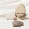 대왕 쿠션 퍼프 10개입 쫀득 밀착 모찌 두꺼운퍼프 휴대용 케이스 Giant Cushion Puff Set of 10, Sticky Fit Mochi Thick Puff with Portable Case