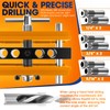 BLEKOO Self Centering Doweling Jig Kit, Drill Jig For Straight