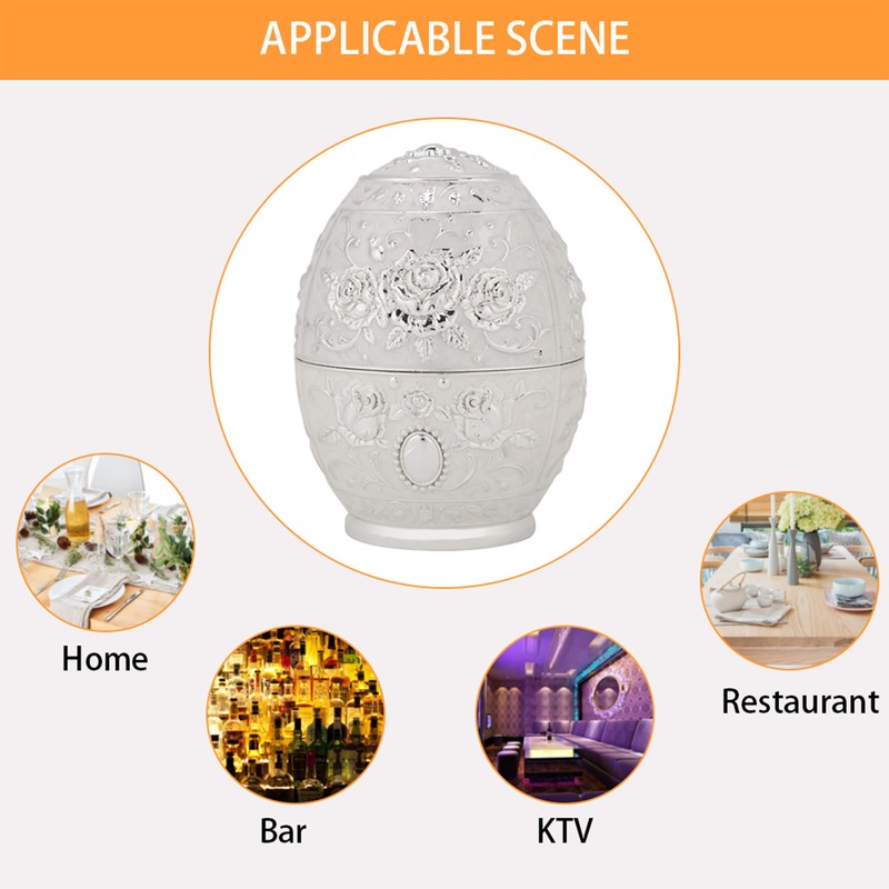 Metal Zinc Alloy Toothpick Holder Flower Pattern Hand Press Toothpick