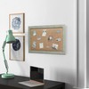 SOFE Linen Bulletin Board 18 X 29 Inches Wood Frame,