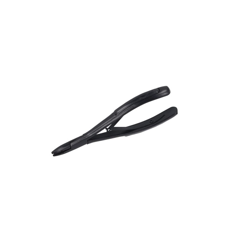 Alicates para Extensiones de Cabello Negro, Pinzas de Acero Inoxidable