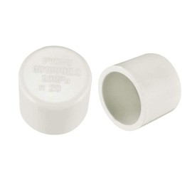 TOP-VIGOR 10cs 20mm PVC Pipe Cap Fitting, Slip Socket External End Caps