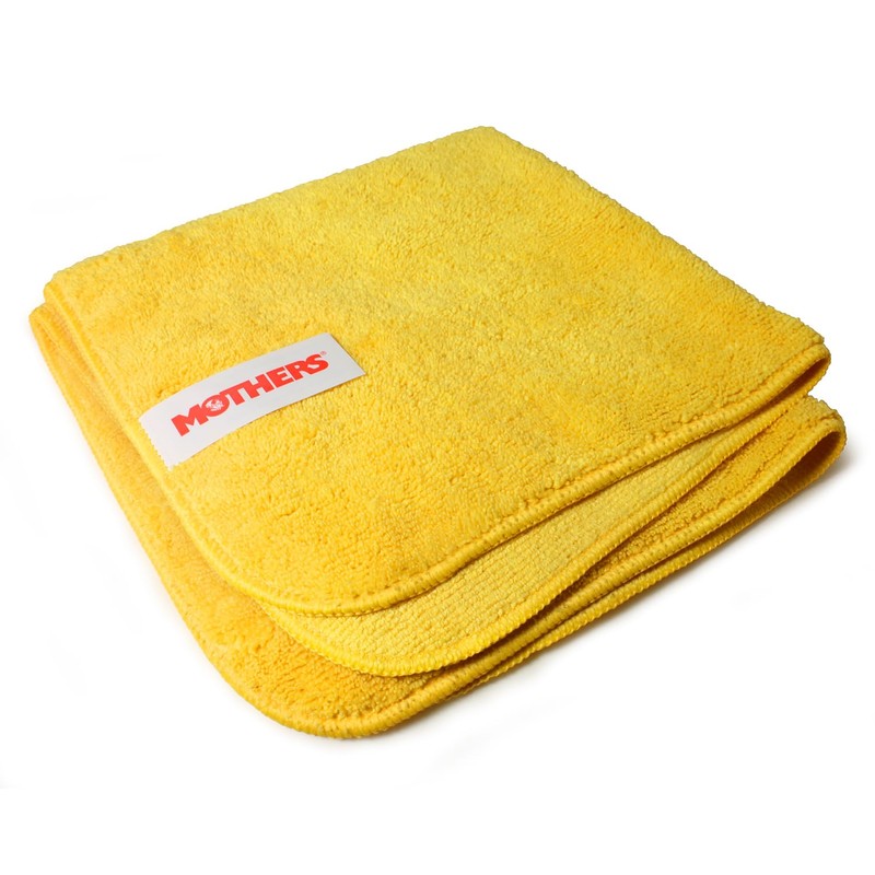 Mothers Professional Grade Premium Microfiber Towels, 12-Pack, 16”x16” — Dual-Nap,