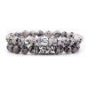 Veraly Conjunto De Pulseras Buda Cuentas Naturales Unisex 2pz