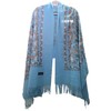 GFM® Embroidered Cashmere Texture Wool Pashmina Scarf Autumn Winter (EMBSHL-A),