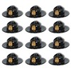 Beistle S66790AZ12 Black Plastic Trooper Hats 12 Piece, OSFM, Multicolored