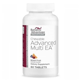 Bariatric Advantage Chewable Advanced Multi EA - High Potency Daily Multivitamin for Bariatric Surgery Patients - Mixed Fruit Flavor - 60 Count