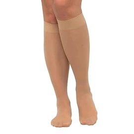 Ulla Popken Women's Plus Size Knee High Flight Socks Light Nude Tint 2-5 644853 26-1+
