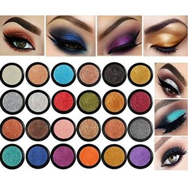 PHOERA Super Vibrant Ultra-Metallic Eyeshadow Long Lasting Waterproof Shimmer High Pigment Glitter Eye Shadow Palette Cosmetic Makeup AQUAPURITY - (115 WIDOW)