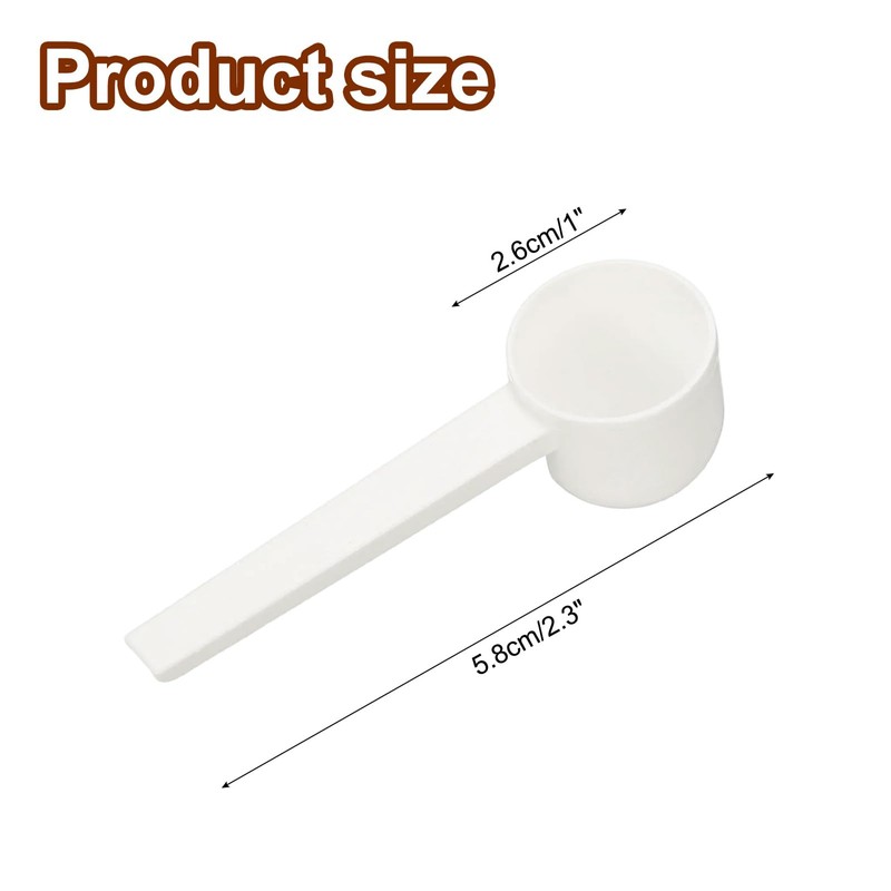 uxcell Measuring Spoons, Plastic Coffee Scoops Teaspoon for Coffee Bean