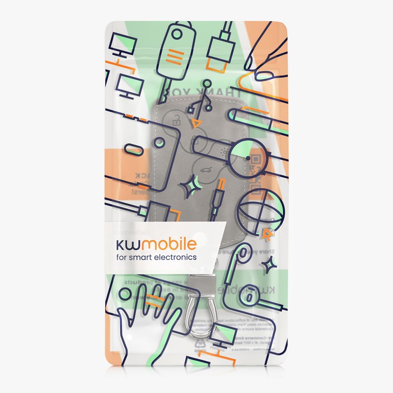 kwmobile Car Key Case Compatible with Renault 4-Button Car Key