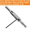 3 Pieces of Self Centering Hinge Drill Bit Kit, Quick
