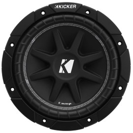 Kicker 43C84 Comp 8" Subwoofer, Single Voice Coil, 4-Ohm (Renewed)