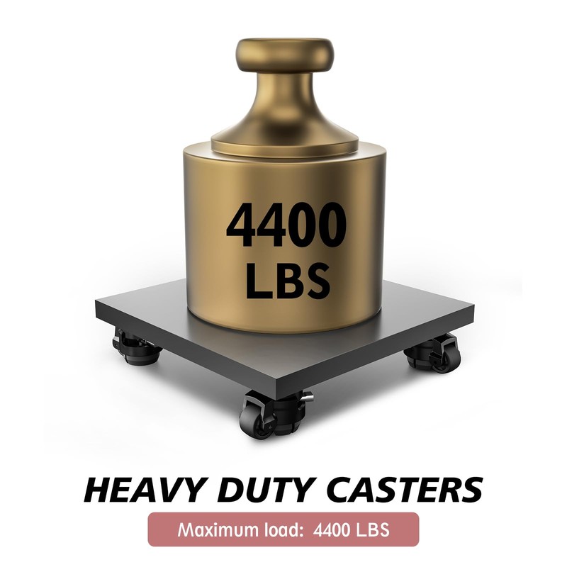 ANDUTEES Leveling Casters Set of 4, Heavy Duty Workbench Stem