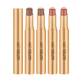 LIANGNISHI 3 Color Eye Shadow Stick, Highlight/Shimmer, Natural Gradient, Easy for Beginners to Complete with One Stroke, Good Color Fading, O3# Sparkling Orange Beige