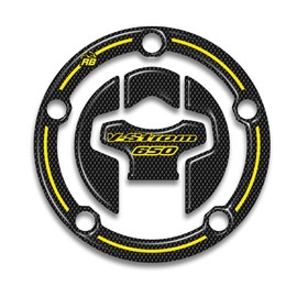 Resin Bike Motorcycle 3D Sticker Compatible with Suzuki V-Strom 650 2017-2021. Fuel Cap Protection from Impact and Scratches. Resin Sticker - Made in Italy