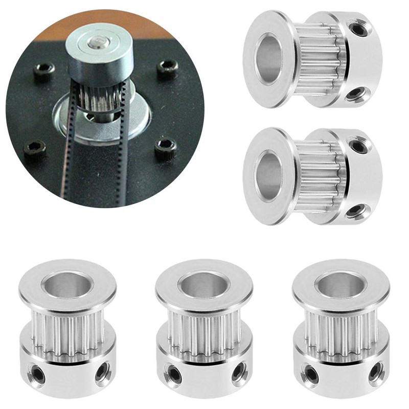 SeonFook 5pcs GT2 Timing Belt Pulley Aluminum Timing Pulley Suitable